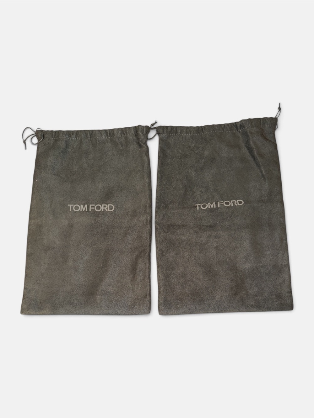 Tom Ford Charcoal Gray Drawstring Dust Bags - Pair